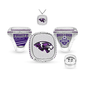 Bague de championnat personnalisée Bague de pierres précieuses en laiton tendance pour homme personnalisée pour récompenses sportives - Product Image 1
