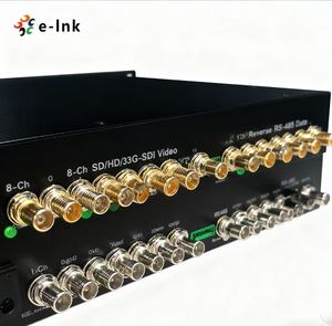 Convertisseur de fibre optique SDI 8 canaux monté en rack 1U HD 3G-SDI sur fibre unique jusqu'à 120km pour Broadcast <span class=keywords><strong>Studio</strong></span> - Product Image 3