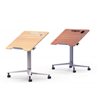 Table de levage de bureau debout pneumatique réglable en hauteur automatique vers le bas Table intelligente