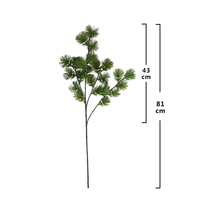 Branche de pin artificielle de Noël, aiguilles vertes, 81 cm, persistante, pour la fabrication de couronnes, guirlandes et décoration intérieure QYYN-1010