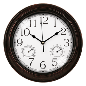 Orologio <span class=keywords><strong>da</strong></span> <span class=keywords><strong>Parete</strong></span> Silenzioso Senza Ticchettio, 12 Pollici, Piccolo Stile Retrò Rustico, Decorazione per <span class=keywords><strong>Cucina</strong></span> e Soggiorno, Orologio in Plastica di Fabbrica - Product Image 5