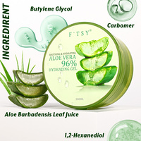 Gel d'Aloe Vera Biologique Pur Hydratant pour la Peau du Visage Apaisant Crème Éclaircissante Gel d'Aloe Vera Marque privée personnalisée