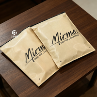 Sacs à vêtements en papier kraft personnalisés |   Emballage à fermeture éclair coulissante à trois côtés pour vêtements et sous-vêtements