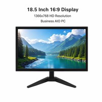 Moniteur professionnel série 21 avec logo personnalisé, taux de rafraîchissement 75Hz/144Hz, dalle VA, écran large sans bordure pour PC