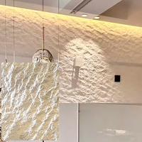 Panneaux muraux géométriques flexibles en pierre Moonscape, imperméables, isolants thermiquement, travertin moderne pour murs extérieurs et intérieurs, hôtel