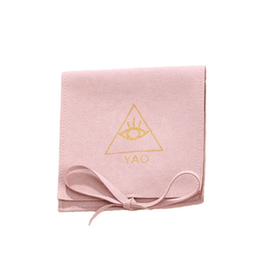 Custom Logo Printed Suede Microfiber Jewelry Packaging Bag Premium Microfiber Jewelry <b>Gift</b> Container - Product Image 2