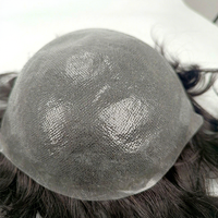 Prothèse capillaire ultra-fine de 0,03 mm pour hommes, système de remplacement capillaire Remy à boucles en V, ligne de cheveux indétectable, postiche naturel pour hommes