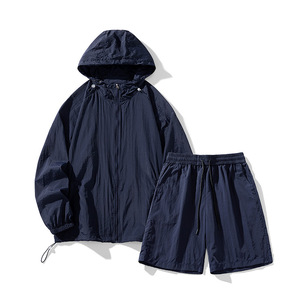 Ensembles coupe-vent personnalisés avec logo – Shorts et vestes coupe-vent en nylon pour hommes et femmes - Product Image 5