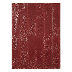 Piastrella Rossa Bahia-26 6 X 26 Cm Spessore 9 Mm Finitura Lucida Bordi Irregolari - Product Image 2