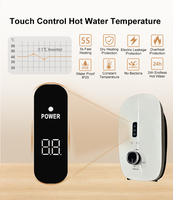 Chauffe-eau électrique sans réservoir haute puissance 7KW 110V, étanche IPX4, protection contre les fuites, contrôle intelligent, thermostat réglable, hôtel