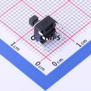 TC-6610-7.3-260G Tactile Switch Through hole-4P,6x6mm Switch Single Pole Single Throw Round Button 2.6N Through Hole - Product Image 2