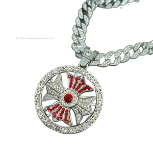 Fashion New Rotatable Cross Pendant Hip Hop Trend High Street Men's <b>Cuban</b> <b>Chain</b> Necklace - Product Image 3