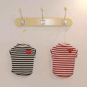 Fashion design giapponese <span class=keywords><strong>street</strong></span> Dog striped Casual style Dog and cat cute t-shirt pet clothes - Product Image 6