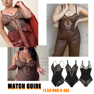 Hexin Shapewear Verified Pro HEXIN Wholesale Outdoor Shapewear Tummy Control Mesh Black Open Back <strong>Uk</strong> Lace Shapewear <strong>Bodysuit</strong> for <strong>Women</strong> - Product Image 2