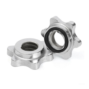 Collar de barra de estrella de bloqueo giratorio de acero de 1 ''de alta calidad para levantamiento de pesas, collares duraderos con mancuernas - Product Image 3