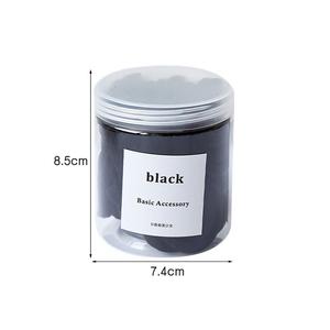 Clarmer 50Pcs Koreaanse Stijl Meisje Haaraccessoire Eenvoudige Stijlvolle Snoep Kleur Elastische Haarbanden Stof Hot Selling Mode Ingeblikt - Product Image 6