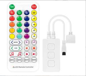 Controlador inteligente de luz Led WS2812B WS2811, controlador de píxeles de tira Led SP105E SP107E <span class=keywords><strong>SP108E</strong></span> SP110E <span class=keywords><strong>WIFI</strong></span>/música, DC5-24V - Product Image 3