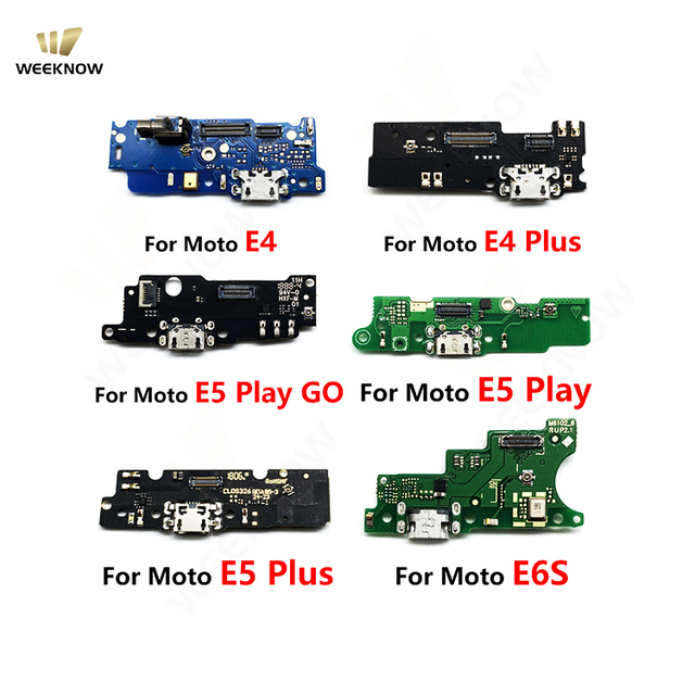 USB Micro Charger Flex Cable Dock Board With Microphone for Moto E4 E5 Play E6 Plus Charging Port Connector Replacement Part