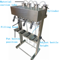 Machine de remplissage semi-automatique pour huiles, boissons et verres, avec moteur, pour parfums et eau potable