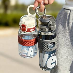 Bouteille d'eau sportive Crunre 1000 ml avec paille, portable pour les activités de plein air, usage étudiant - Product Image 5