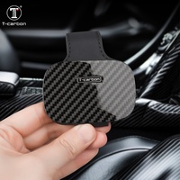 Clip de lunettes de soleil en fibre de carbone tendance pour rangement automobile, accessoires intérieurs de voiture, modèle T-carbon B
