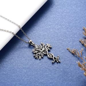 <span class=keywords><strong>Arbre</strong></span> de Vie Infinity <span class=keywords><strong>DNA</strong></span> Collier 925 Sterling Silver Double Helix Celtic Family Tree Pendentif Bijoux - Product Image 2