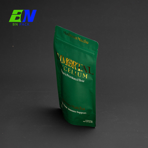Food Grade Custom Flour Packaging Square Bottom Bag With Metallic Gold Foil Premium Shelf Ready Packaging - Product Image 4