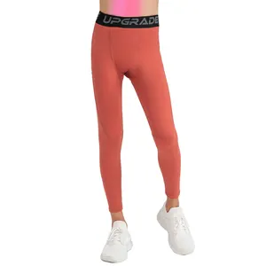 Crianças Quick Dry Sports Fitness Tights Meninos Respirável Alta Elástico Skinny Basquete Futebol Correndo Treinamento Leggings