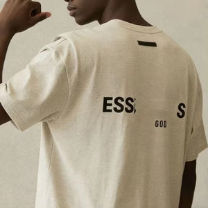 Camiseta <span class=keywords><strong>Fear</strong></span> para Hombre, Lavada al Ácido, 275G, Negra, Estilo Retro, Oversize, Vintage, Streetwear, 100% Algodón, Personalizable - Product Image 6