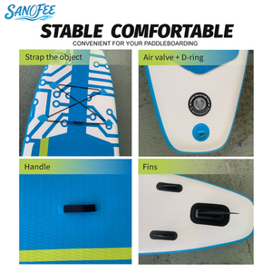 Tavola SUP Gonfiabile Personalizzabile con Logo Serie Tecnologica 10'6" in PVC per Parchi Acquatici, Pesca, Yoga, Tempo Libero - Product Image 4