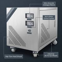 Transformateur de puissance toroïdal monophasé Wanbo-183 en aluminium 110V, topologie boost, 30kVA, 50kVA, 10kVA, 60Hz
