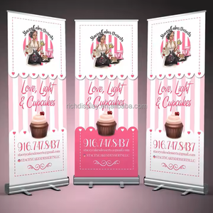 Supporto supporto per Banner con ampia Base portatile in alluminio cartelloni pubblicitari stampati per la promozione - Product Image 3