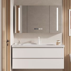 Meuble de salle de bain complet en aluminium pour projet de vanité de salle de bain, mobilier sanitaire en gros, pas cher - Product Image 5