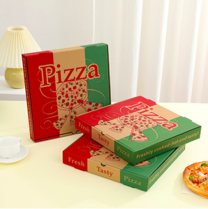 Boîte à pâtisserie en carton ondulé pliable, auto-érectible, recyclable et biodégradable, pour gâteaux et pizzas, impression personnalisable, adaptée aux aliments - Product Image 3