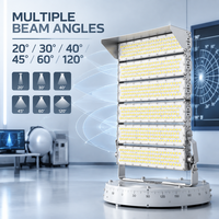 Projecteur LED 1500W AC IP66 Résistant aux intempéries Multiples angles de faisceau Durée de vie 50000H Stade Port Industriel Extérieur