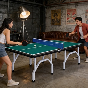 Meilleur prix pour le tennis de <span class=keywords><strong>table</strong></span> interactif, jeu d'intérieur, tennis de <span class=keywords><strong>table</strong></span> d'intérieur et d'extérieur pour les enfants de maternelle, bord arrondi sûr, jeu amusant - Product Image 1