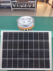 Fotocélula automática para la operación del anochecer al amanecer Luz de obstrucción LED L810 alimentada por energía solar de 12V CC de combustión constante roja - Product Image 3