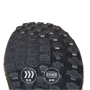 Zapatos de entrenamiento para bomberos, parte superior de malla negra, ligeros, transpirables, antideslizantes, zapatos de trabajo, correr y senderismo para hombre - Product Image 5