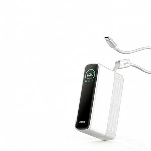 Banque d'alimentation haute capacité IDMIX 20000mAh avec câble intégré, charge rapide 100W et écran numérique pour ordinateur portable et téléphone - Product Image 1