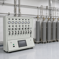Gabinete Mezclador de Gases Multicanal, Sistema de Mezcla de Gases con hasta 8 Entradas de Gas para Pruebas Ambientales en Laboratorio