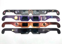 Lunettes d'observation d'éclipse solaire en carton certifiées CE ISO, verre de visualisation en papier sûr pour les yeux, conformes aux normes européennes pour l'observation des éclipses solaires AAS