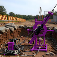 Foreuse hydraulique portable pour tunnels, équipement de forage à 360 degrés, machine de forage de puits