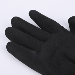 Gants de sécurité anti-impact, 13 jauges, polyester, enduits de nitrile sablé, avec protection dorsale en TPR, poignet à boucle auto-agrippante - Product Image 2