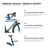 Vélo de route aérodynamique en carbone MCELO SPEED SK02 SHIMA NO DURA ACE Di2 24 vitesses, freins à disque hydrauliques, câblage interne complet, vélo de course