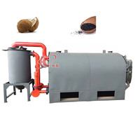 Four de carbonisation sans fumée à flux d'air horizontal pour bois, bambou, déchets de noix de coco et charbon de bois