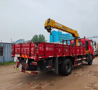 Grue montée sur camion Dongfeng de 6,3 tonnes d'occasion de haute qualité à vendre