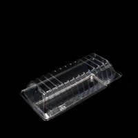 Conteneur transparent Croissant Macaron Pâtisserie Gâteau Emballage Récipient En Plastique À Clapet Froid Dessert Boîte Alimentaire