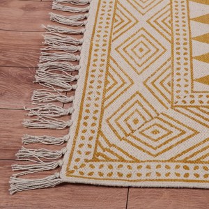 Indian Handmade Cotton Rug Hand <b>Block</b> Printed Area Carpet Bohemian Floor Rug Home Decor - Product Image 1