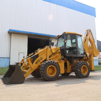 Diskon roda penggali Backhoe mesin kustom merek Top 4x4 pencetak Backhoe baru