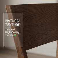 Chaise de salle à manger moderne en bois de chêne massif, durable, écologique, couleur personnalisable pour appartement, maison, hôtel, école et restaurant